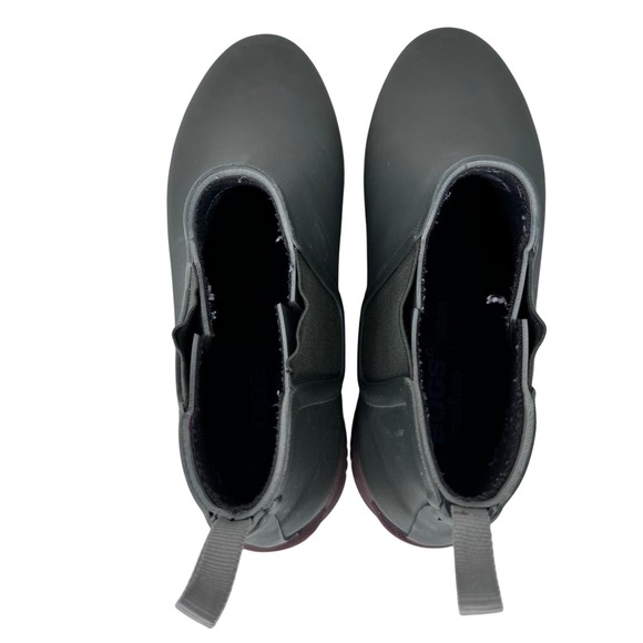 Bogs Sweetpea Rain Boots Chelsea Slip On Round Toe Waterproof Sage‎ Green Size 6 - Picture 5 of 7